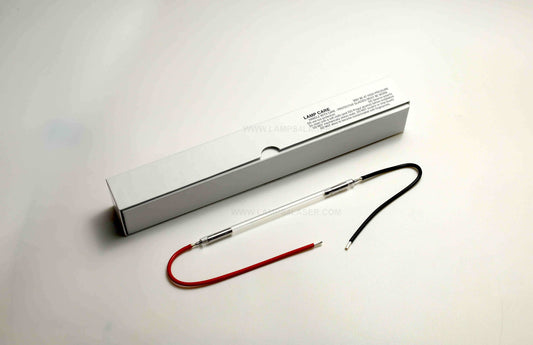 DEKA Motus AX Flash Lamp – premium replacement flash lamp for DEKA Motus AX laser systems, designed with a durable quartz tube and precision metal connectors for reliable, long-lasting performance.