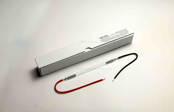 DEKA Motus AX Flash Lamp – premium replacement flash lamp for DEKA Motus AX laser systems, designed with a durable quartz tube and precision metal connectors for reliable, long-lasting performance.