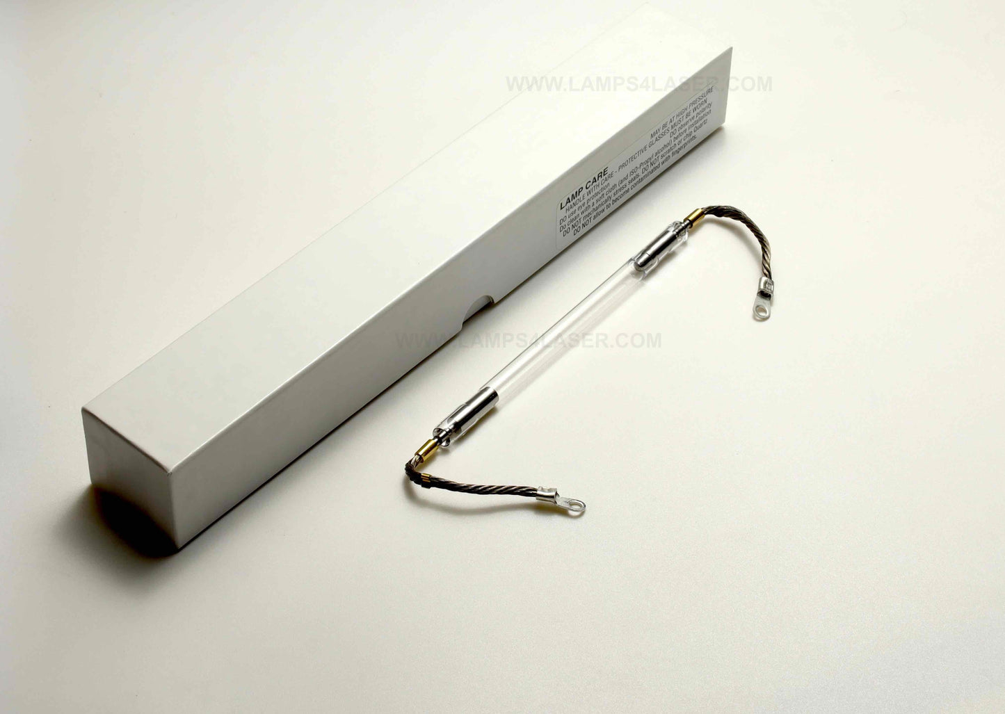 Cynosure Elite Plus Flash Lamp – genuine replacement flash lamp for Cynosure Elite Plus laser devices, featuring a durable quartz tube and precision metal connectors for consistent laser performance.