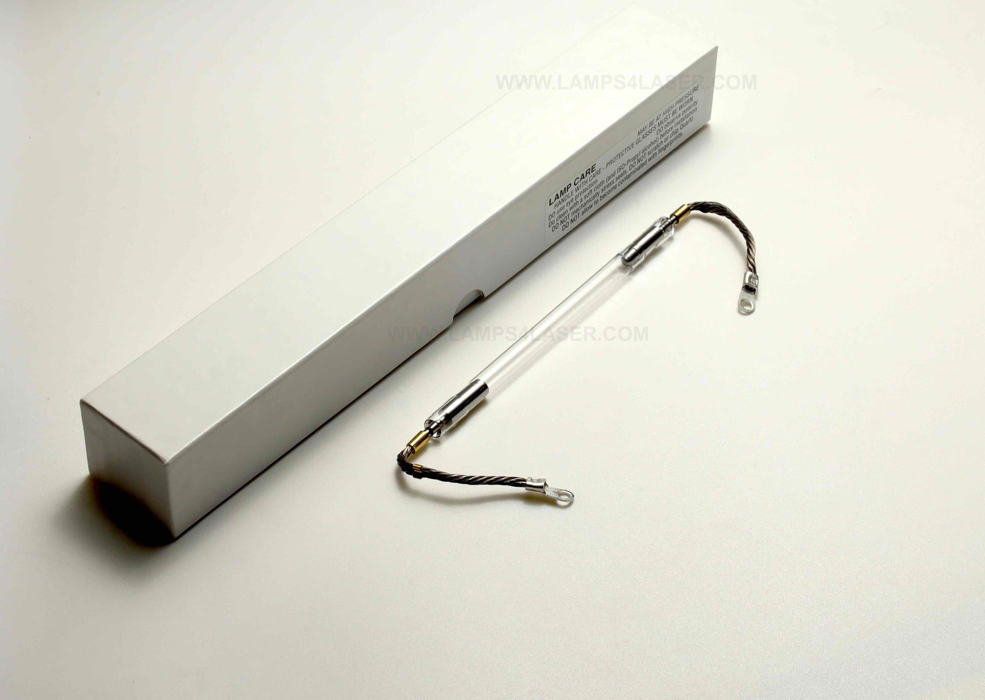 Cynosure Elite Plus Flash Lamp – genuine replacement flash lamp for Cynosure Elite Plus laser devices, featuring a durable quartz tube and precision metal connectors for consistent laser performance.
